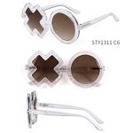 Sunglasses Manufacturer - New Cute Baby Comfortable Dazzling Round Frame Flower Petal Spring Legs Sunflower