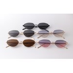 Sunglasses Manufacturer - New Fashion Women Small Frame Cat Eye Custom Logo Vintage Triangle Metal Uv400