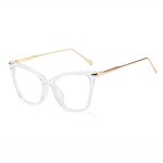 Glasses Manufacturer - Women Fashion Computer Protection Transparent Blue Light Blocking Cat Eye Optical Frames