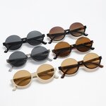 Sunglasses Manufacturer - Popular New Arrivals Round Metal Irregular Half Frame Irregular Oval for Woman Colorful Lens Shades