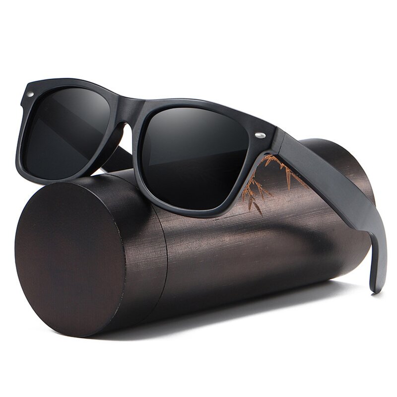 Sunglasses Manufacturer - Most Popular Italy Design Rice Nail Bamboo Wood Black Polarized Sports for Men
