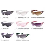 Sunglasses Manufacturer - Y2K Rimless Stars for Women Luxury Brand Designer Wrap Trendy Futuristic Oversized for Men