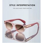 Sunglasses Manufacturer - New Fashion UV400 Summer PC Cat Eye Shades Vintage Black Pink for Women Designer Retro for Ladies Men