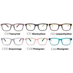 Glasses Manufacturer - Kid's Eyeglasses Blue Light Blocking TR90 Optical 7-12 Years Square Frame Computer Eyewear