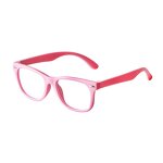Glasses Manufacturer - Children's Square Optical Kid's Silicone Blue Light Blocking Eyeglasses Frame Anti-radiation Computer