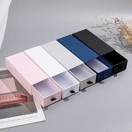 Glasses Case Manufacturer - Black White Cardboard Glasses Packaging Drawer Box Cosmetics Storage Paper Box Pink Gift Box