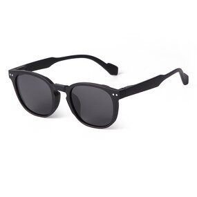 Sunglasses Manufacturer - Vintage Retro UV400 Black Polarized Rivet Round Leopard for Men