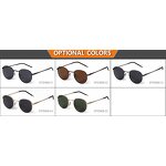 Sunglasses Manufacturer - Vintage Metal Round Thin Legs Gold Frame Driving Spring Hinge Polarized Shades for Men