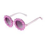 Sunglasses Manufacturer - Hot Selling Custom Logo Round Kids Gradient UV400 Protection Shades Cute Flower Fashion for Girls