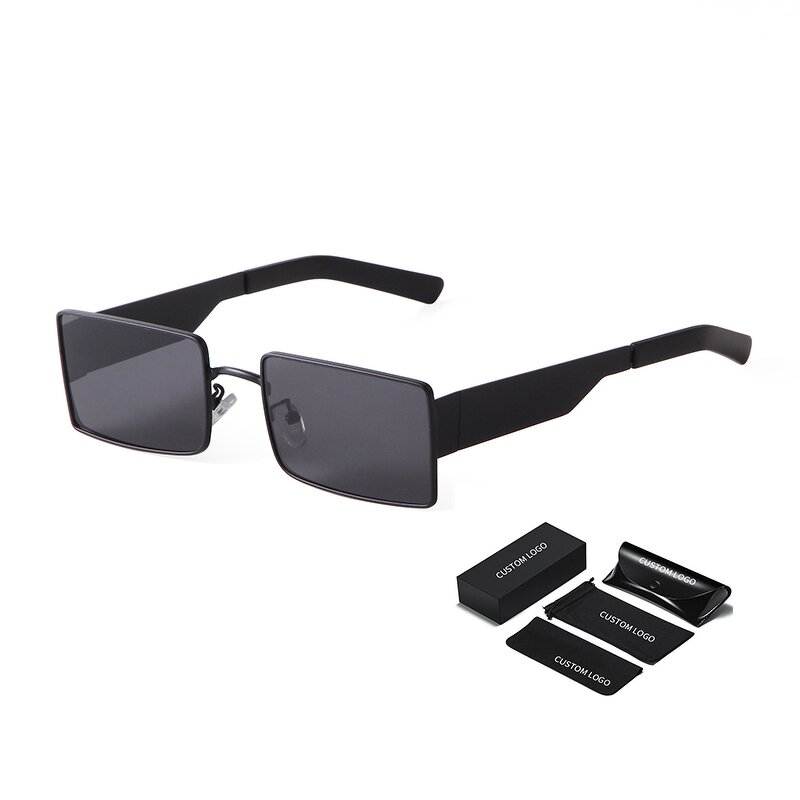 Sunglasses Manufacturer - OEM&ODM Custom Logo Brand Designer Retro Vintage Rectangle for Women Men