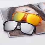 Sunglasses Manufacturer - Fashion Coating Mirror Sport Square Vintage Custom Logo for Men Women