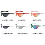 Sunglasses Manufacturer - Hot Sell Women Outdoor Cycling Sports Eyewear Designer Mirrored Futuristic Cat Eye Y2K