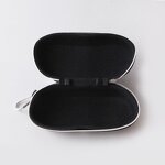 Glasses Case Manufacturer - Classic Custom Logo Zipper Box Sunglasses High Quality EVA with Metal Zip Hook Laser Logo or Printing Logo