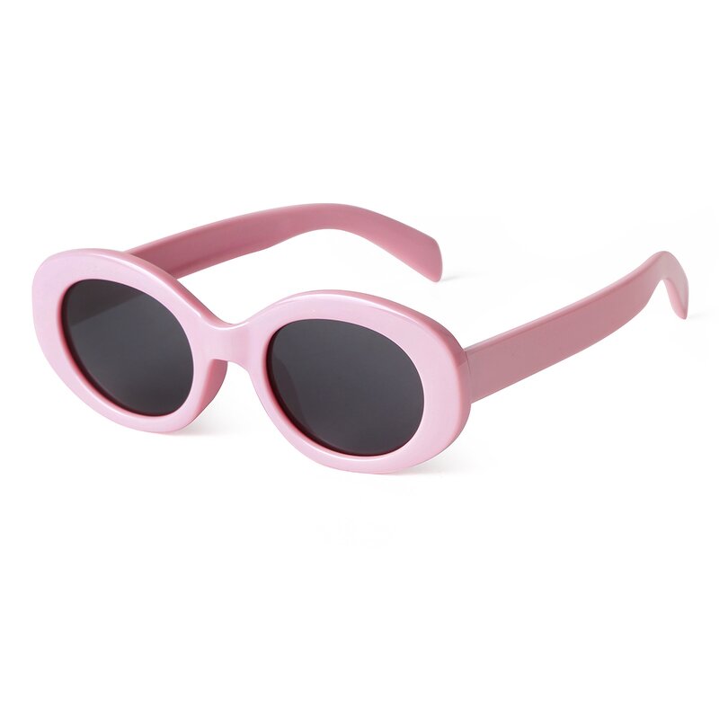 Sunglasses Manufacturer - Kids Oval Polarized Cute Round High Quality TPE Frame Children's Shades for Baby