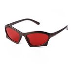 Sunglasses Manufacturer - Fashion Silver Futuristic Irregular Outdoor Riding Sports Y2K Custom LOGO