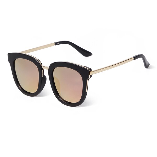 Sunglasses Manufacturer - Coating Lenses Polarized Retro Cat Eye Metal Eyeglasses Frames for Women Fashion Pink 2025