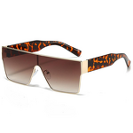 Sunglasses Manufacturer - Retro Large Frame Square Men's and Women's One-Piece Street Photo Custom Logo