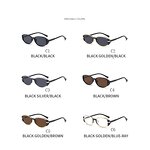 Sunglasses Manufacturer - Latest Vintage UV400 for Women Men Brand Designer Casual Shades 90s Brown Black Tinted PC Cat-eye Oval