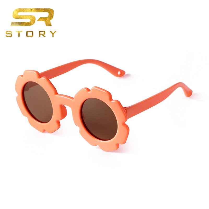 Sunglasses Manufacturer - 0-4 Years Old Cute Flower UV400 Shades Baby Pink Orange Silicone Polarized for Girl Boy