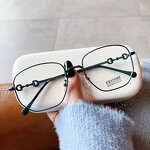 Glasses Manufacturer - Vintage Anti-blue Light Eyeglasases for Women Alloy Green Black Clear Frames Female Polygon Computer Eyewear