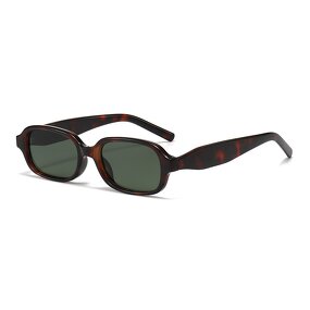 Sunglasses Manufacturer - Retro Tortoise G15 Green for Women Designer 90s Vintage Fashion Y2K Square for Men Custom Brand Logo