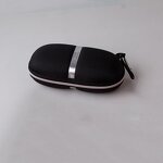 Glasses Case Manufacturer - Classic Custom Logo Zipper Box Sunglasses High Quality EVA with Metal Zip Hook Laser Logo or Printing Logo