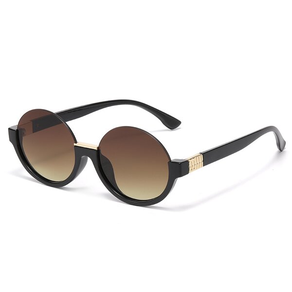 Sunglasses Manufacturer - Popular New Arrivals Round Metal Irregular Half Frame Irregular Oval for Woman Colorful Lens Shades