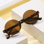 Sunglasses Manufacturer - Popular New Arrivals Round Metal Irregular Half Frame Irregular Oval for Woman Colorful Lens Shades
