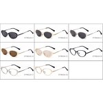 Sunglasses Manufacturer - Women's Retro Anti-Sun Oval Frame Trendy Street Style UV400 Optical Lenses Online Celebrity Photo