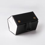 Glasses Case Manufacturer - PU Portable Storage Cases Glasses Folding Eyewear Boxes Custom Logo Fashion 5 Grids Case Sunglasses Display Box
