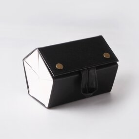 Glasses Case Manufacturer - PU Portable Storage Cases Glasses Folding Eyewear Boxes Custom Logo Fashion 5 Grids Case Sunglasses Display Box