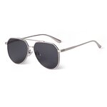 Sunglasses Manufacturer - Custom Logo Aviation Style Metal Double Bridge UV400 Shades for Women Men