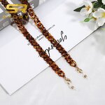 Glasses Chain Manufacturer - Fashion Leopard Marble Acrylic Crystal Vintage Transparent Masking Lanyard Colorful Eyewear Necklace