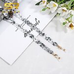 Glasses Chain Manufacturer - Fashion Leopard Marble Acrylic Crystal Vintage Transparent Masking Lanyard Colorful Eyewear Necklace
