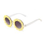 Sunglasses Manufacturer - Hot Selling Custom Logo Round Kids Gradient UV400 Protection Shades Cute Flower Fashion for Girls