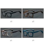 Glasses Manufacturer - Square Frame Acetate Optical Blue Light Blocking Custom Eyewear Leopard Eyeglasses for Women
