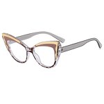 Glasses Manufacturer - Elegant Cat Eye Optical Frames 2025 New Ladies Transparent Computer Eyewear Women Leopard Frame Butterfly