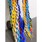Glasses Chain Manufacturer - Fashion Thick Acrylic Colorful Eyewear Necklace Vintage Transparent Crystal Sunglasses Lanyard