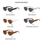 Sunglasses Manufacturer - Trendy Unisex Fashionable Classic Tortoiseshell UV400 TR90 Custom Small Frame Cat Eye Irregular for Men Women