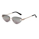 Sunglasses Manufacturer - Custom Logo Rimless Diamond Cut UV400 for Women Retro Metal Triangle