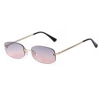 Sunglasses Manufacturer - Personalized for Women Y2K Technology Rimless New Oval Gradient Metal Custom Logo
