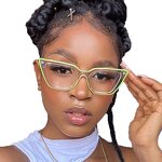 Glasses Manufacturer - 2023 Fashion Fluorescent Color Anti-Blue Light Transparent Cat Eye Optical for Women TR90 Computer Frames