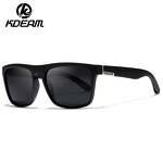 Sunglasses Manufacturer - Brand Classic Square Polarized for Men Fashion Retro Yellow Lens Driving Male UV400