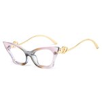 Glasses Manufacturer - Retro Cat-Eye Unisex New Fashionable Anti-Blue Light Black Multi-Color Women's Personality Flat Outdoor