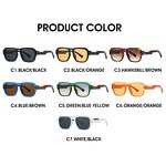 Sunglasses Manufacturer - Factory Wholesale Square Stylish for Men Women PC Lens UV400 Blocked Metal Double Bridge Frame Custom Goggles