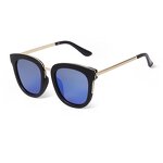 Sunglasses Manufacturer - Coating Lenses Polarized Retro Cat Eye Metal Eyeglasses Frames for Women Fashion Pink 2025