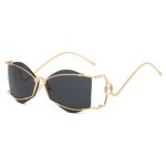 Sunglasses Manufacturer - Fashion Personality Irregular for Women Classic Popular Metal Cross Border Hot Sales Shades