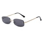 Sunglasses Manufacturer - Personalized for Women Y2K Technology Rimless New Oval Gradient Metal Custom Logo