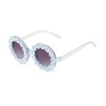 Sunglasses Manufacturer - Hot Selling Custom Logo Round Kids Gradient UV400 Protection Shades Cute Flower Fashion for Girls