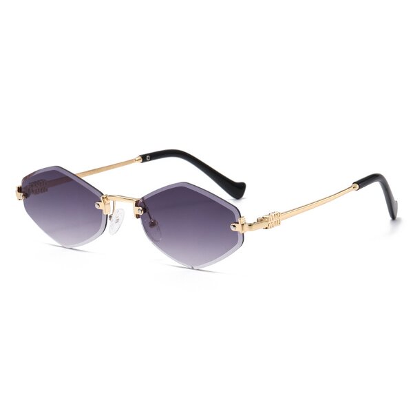 Sunglasses Manufacturer - Sexy Small Frame Hexagon Rimless Punk for Lady Male Frameless Eyewear